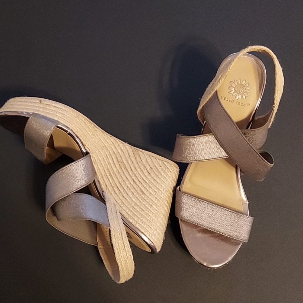 Glimmering Wedge Espadrilles
